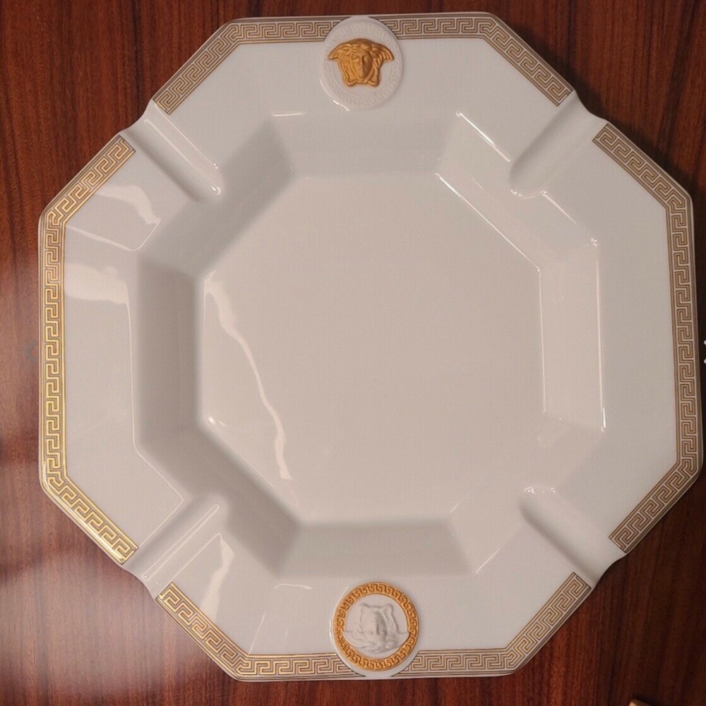 New Versace Gorgona tray large 9”